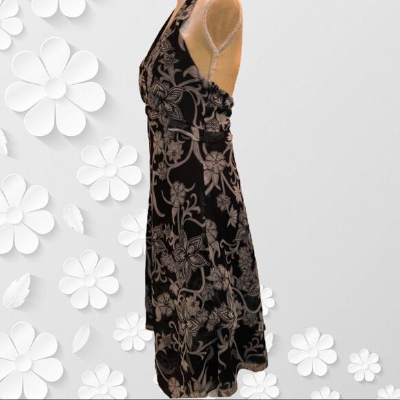 Blue sage brand dark gray// black halter dress - Picture 6 of 9